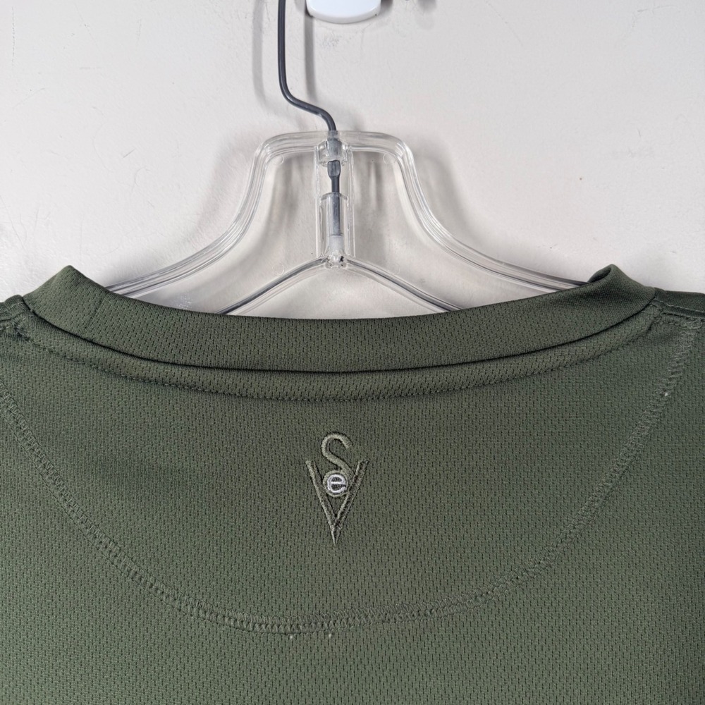 Scottevest‎ Mens High IQ TEC Performance Long Sleeve T Shirt 3 Pocket Green Sz L - Picture 12 of 16
